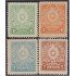 Paraguay 413/16 1942/43 Serie antigua Litografías MH