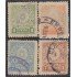 Paraguay 413/16 1942/43 Serie antigua Litografías usados