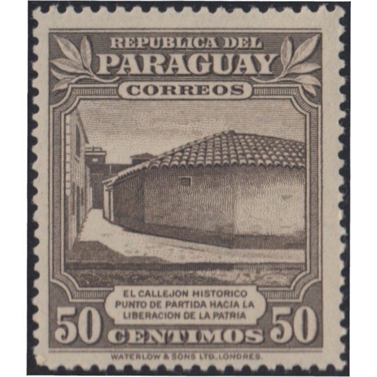 Paraguay 435 1944/45 Callejón Histórico MH Paraguay 435 1944/45 Callejón Histórico MH