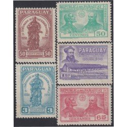 Paraguay 545/49 1958 4º Centenario de San Ignacio de Loyola MNH Paraguay 545/49 1958 4º Centenario de San Ignacio de Loyola MNH