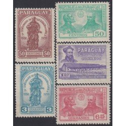 Paraguay 545/49 1958 4º Centenario de San Ignacio de Loyola MH Paraguay 545/49 1958 4º Centenario de San Ignacio de Loyola MH