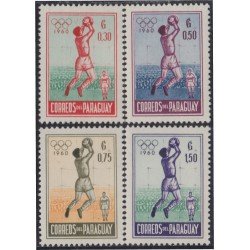 Paraguay 572/75 1960 Juegos olímpicos de Roma Voleibol MH Paraguay 572/75 1960 Juegos olímpicos de Roma Voleibol MH