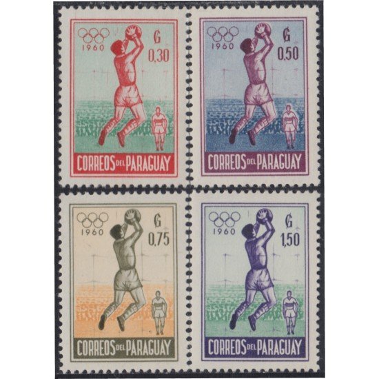 Paraguay 572/75 1960 Juegos olímpicos de Roma Voleibol MH Paraguay 572/75 1960 Juegos olímpicos de Roma Voleibol MH