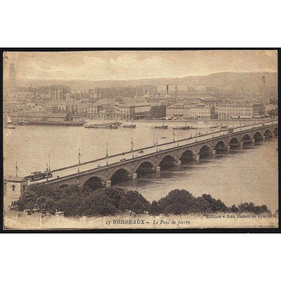 Francia France Postal Antigua Burdeos Burdeaux - Puente de Piedra Francia France Postal Antigua Burdeos Burdeaux - Puente de Piedra