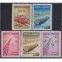 Paraguay 593/97 1961 Medios de transporte y antena de radio MNH