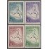 Paraguay 639/42 1961 Campeonato sudamericano de Tenis MNH