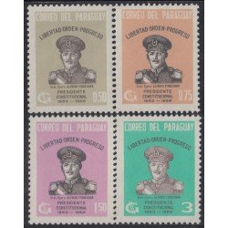 Paraguay 728/31 1963 Presidente constitucional Alfredo Stroessner MNH Paraguay 728/31 1963 Presidente constitucional Alfredo Stroessner MNH