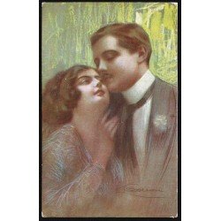 Italia Italy Postal Antigua Pintura Años 20 Italia Italy Postal Antigua Pintura Años 20