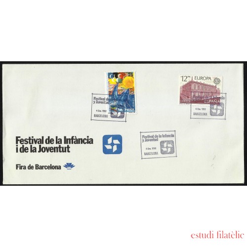España 3107 1991 con matasello Festival de la Infancia i Juventud