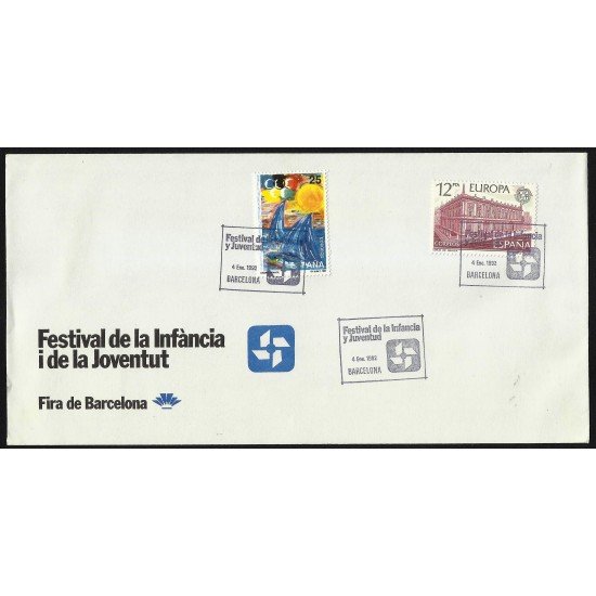 España 3107 1991 con matasello Festival de la Infancia i Juventud España 3107 1991 con matasello Festival de la Infancia i Juventud