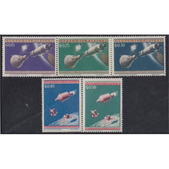Paraguay 747/51 1964 Satélites MNH Paraguay 747/51 1964 Satélites MNH