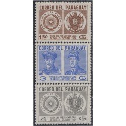 Paraguay 769/71 1964 Visita del Presidente Gral. de Gaulle MNH Paraguay 769/71 1964 Visita del Presidente Gral. de Gaulle MNH