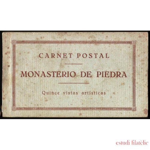 España Spain Carnet 15 Postales del Monasterio de Piedra