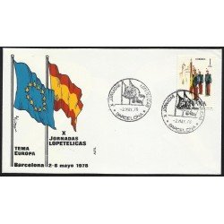 España Spain 2451 matasello y Sobre X Jornada Lopetélicas 1978 Tema Europa España Spain 2451 matasello y Sobre X Jornada Lopetélicas 1978 Tema Europa
