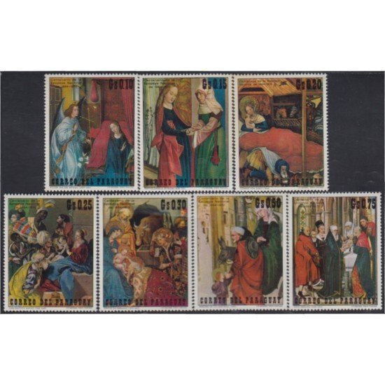 Paraguay 1164/70 1971 Navidad Christmas MH Paraguay 1164/70 1971 Navidad Christmas MH
