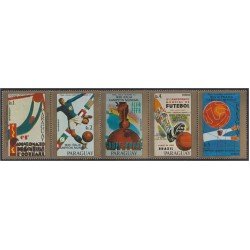 Paraguay 1594/98 1977 Copa del mundo de fútbol MNH Paraguay 1594/98 1977 Copa del mundo de fútbol MNH