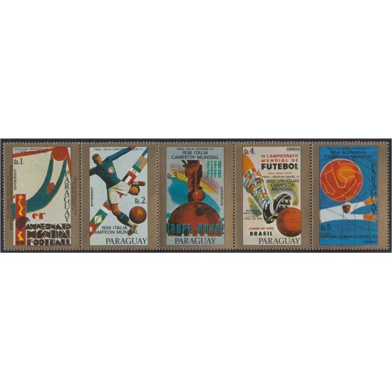 Paraguay 1594/98 1977 Copa del mundo de fútbol MNH Paraguay 1594/98 1977 Copa del mundo de fútbol MNH