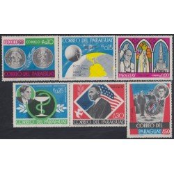 Paraguay 974/79 1969 Eventos de 1968 MH Paraguay 974/79 1969 Eventos de 1968 MH