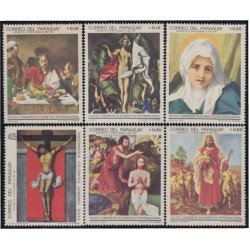 Paraguay 954/59 1968 Pinturas 39º Congreso eucarístico MNH Paraguay 954/59 1968 Pinturas 39º Congreso eucarístico MNH
