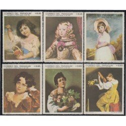 Paraguay 948/53 1968 Pinturas de Infantes MNH Paraguay 948/53 1968 Pinturas de Infantes MNH