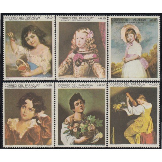 Paraguay 948/53 1968 Pinturas de Infantes MNH Paraguay 948/53 1968 Pinturas de Infantes MNH