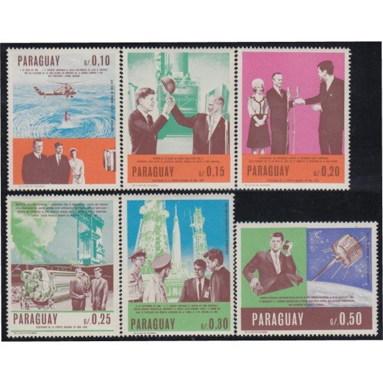 Paraguay 912/17 1967 John F. Kennedy MNH