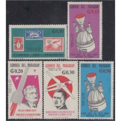 Paraguay 842/46 1966 Participación alemana en la conquista del espacio MNH Paraguay 842/46 1966 Participación alemana en la conquista del espacio MNH