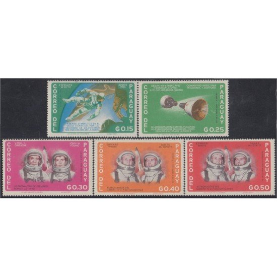 Paraguay 827/31 1966 Astronautas del Gemini MH Paraguay 827/31 1966 Astronautas del Gemini MH