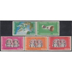 Paraguay 827/31 1966 Astronautas del Gemini MNH Paraguay 827/31 1966 Astronautas del Gemini MNH