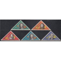 Paraguay 803/07 1965 Grandes Físicos del Mundo MNH Paraguay 803/07 1965 Grandes Físicos del Mundo MNH