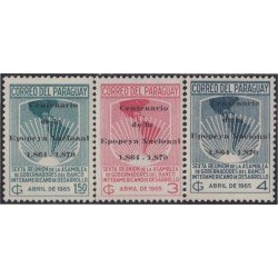 Paraguay 777/79 1965 VI Reunión de la Asamblea de Gobernadores del Banco Int. de Desarrollo MNH Paraguay 777/79 1965 VI Reunión de la Asamblea de Gobernadores del Banco Int. de Desarrollo MNH
