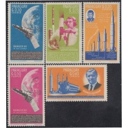 Paraguay 772/76 1964 Investigaciones espaciales MNH Paraguay 772/76 1964 Investigaciones espaciales MNH