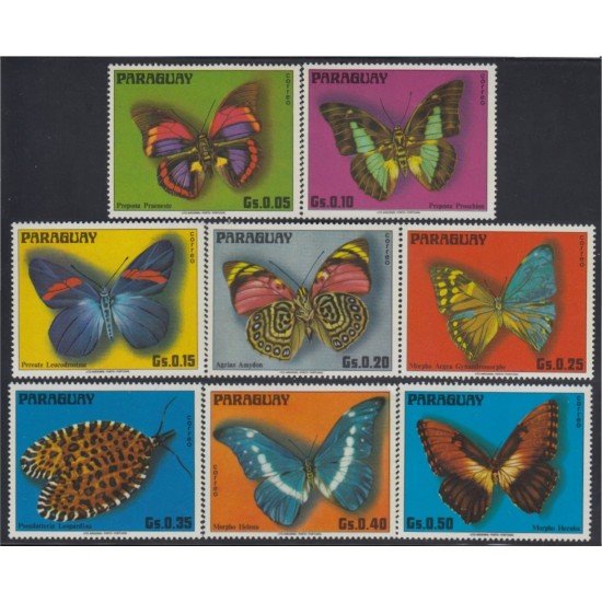 Paraguay 1514/21 1976 Mariposas Butterflies MNH Paraguay 1514/21 1976 Mariposas Butterflies MNH