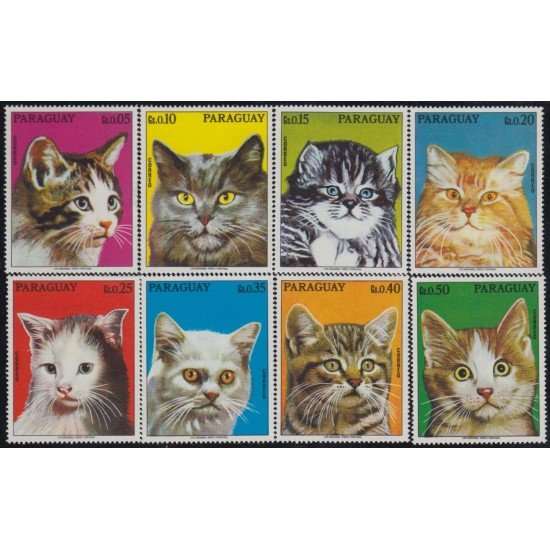 Paraguay 1477/84 1976 Gatos Felinos Cats MNH Paraguay 1477/84 1976 Gatos Felinos Cats MNH