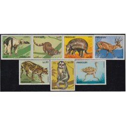Paraguay 1272/78 1973 Animales Armadillo Mono Ciervo MNH Paraguay 1272/78 1973 Animales Armadillo Mono Ciervo MNH