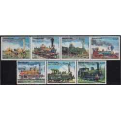 Paraguay 1258/64 1972 Locomotoras viejas MNH Paraguay 1258/64 1972 Locomotoras viejas MNH