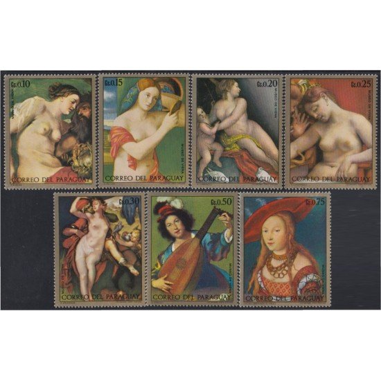Paraguay 1232/38 1972 Pinturas del Museo de Viena MNH Paraguay 1232/38 1972 Pinturas del Museo de Viena MNH