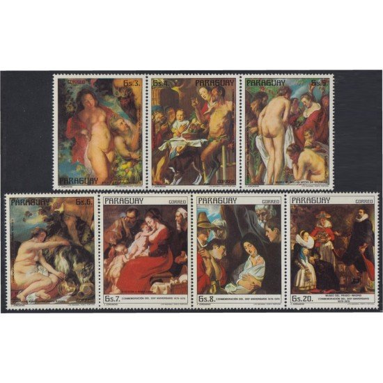 Paraguay 1619/25 1978 Pintor Jaco Jordaens Pinturas MNH Paraguay 1619/25 1978 Pintor Jaco Jordaens Pinturas MNH