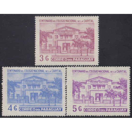 Paraguay 1616/18 1978 Centenario del Colegio Nacional MNH Paraguay 1616/18 1978 Centenario del Colegio Nacional MNH