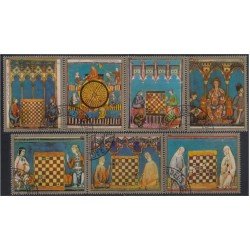 Paraguay 1835/41 1981 Campeonato del mundo de ajedrez en México usados Paraguay 1835/41 1981 Campeonato del mundo de ajedrez en México usados