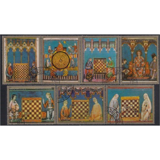 Paraguay 1835/41 1981 Campeonato del mundo de ajedrez en México usados Paraguay 1835/41 1981 Campeonato del mundo de ajedrez en México usados