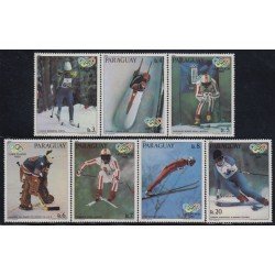 Paraguay 1800/06 1980 Juegos olímpicos de invierno MNH Paraguay 1800/06 1980 Juegos olímpicos de invierno MNH
