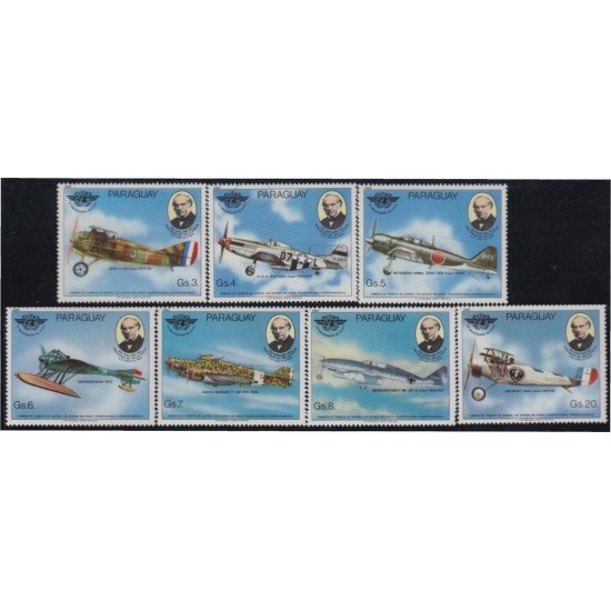 Paraguay 1793/99 1980 Centenario de la muerte de Sir Rowland Hill Aviones planes MNH Paraguay 1793/99 1980 Centenario de la muerte de Sir Rowland Hill Aviones planes MNH