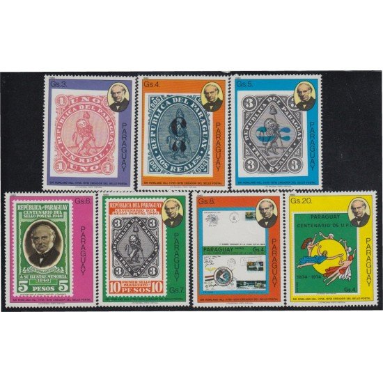 Paraguay 1786/92 1980 Centenario de la muerte de Sir Rowland Hill MNH Paraguay 1786/92 1980 Centenario de la muerte de Sir Rowland Hill MNH