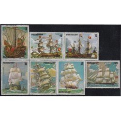 Paraguay 1727/33 1979 Pinturas de barcos y veleros boats MNH Paraguay 1727/33 1979 Pinturas de barcos y veleros boats MNH