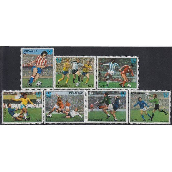Paraguay 1682/88 1979 Copa del mundo de fútbol MNH Paraguay 1682/88 1979 Copa del mundo de fútbol MNH