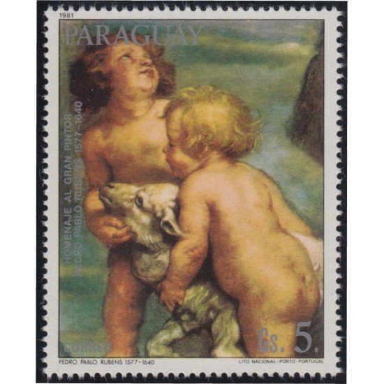 Paraguay 1863 1981 Homenaje al pintor Rubens La oferta MNH Paraguay 1863 1981 Homenaje al pintor Rubens La oferta MNH