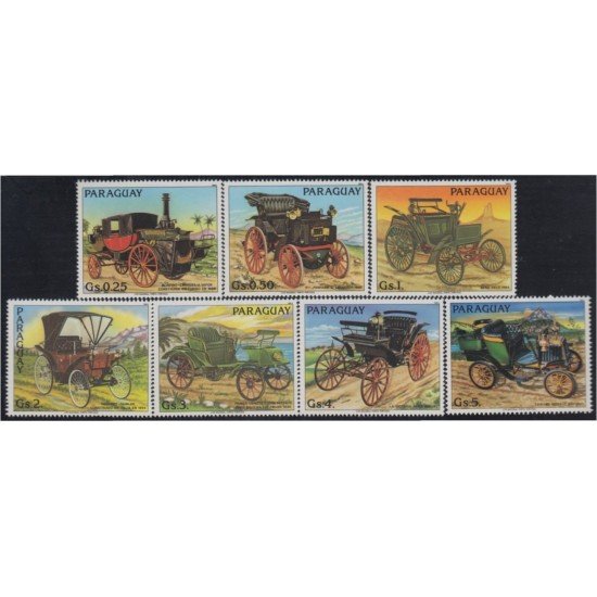 Paraguay 2011/17 1983 Coches viejos MNH Paraguay 2011/17 1983 Coches viejos MNH