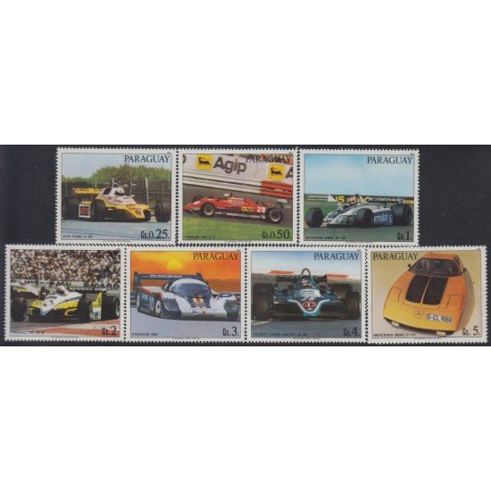 Paraguay 1973/79 1982 Coches de carreras MNH Paraguay 1973/79 1982 Coches de carreras MNH
