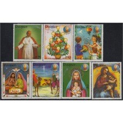 Paraguay 2074/80 1984 Navidad S.S Juan Pablo II MNH Paraguay 2074/80 1984 Navidad S.S Juan Pablo II MNH